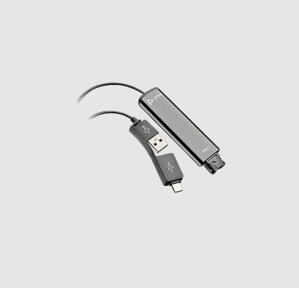 POLY DA75 USB-A and USB-C ToQuick Disconnect No Button