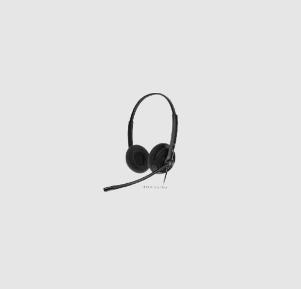 Yealink YHS34 Lite Dual – Auricular Biaural Ligero.
