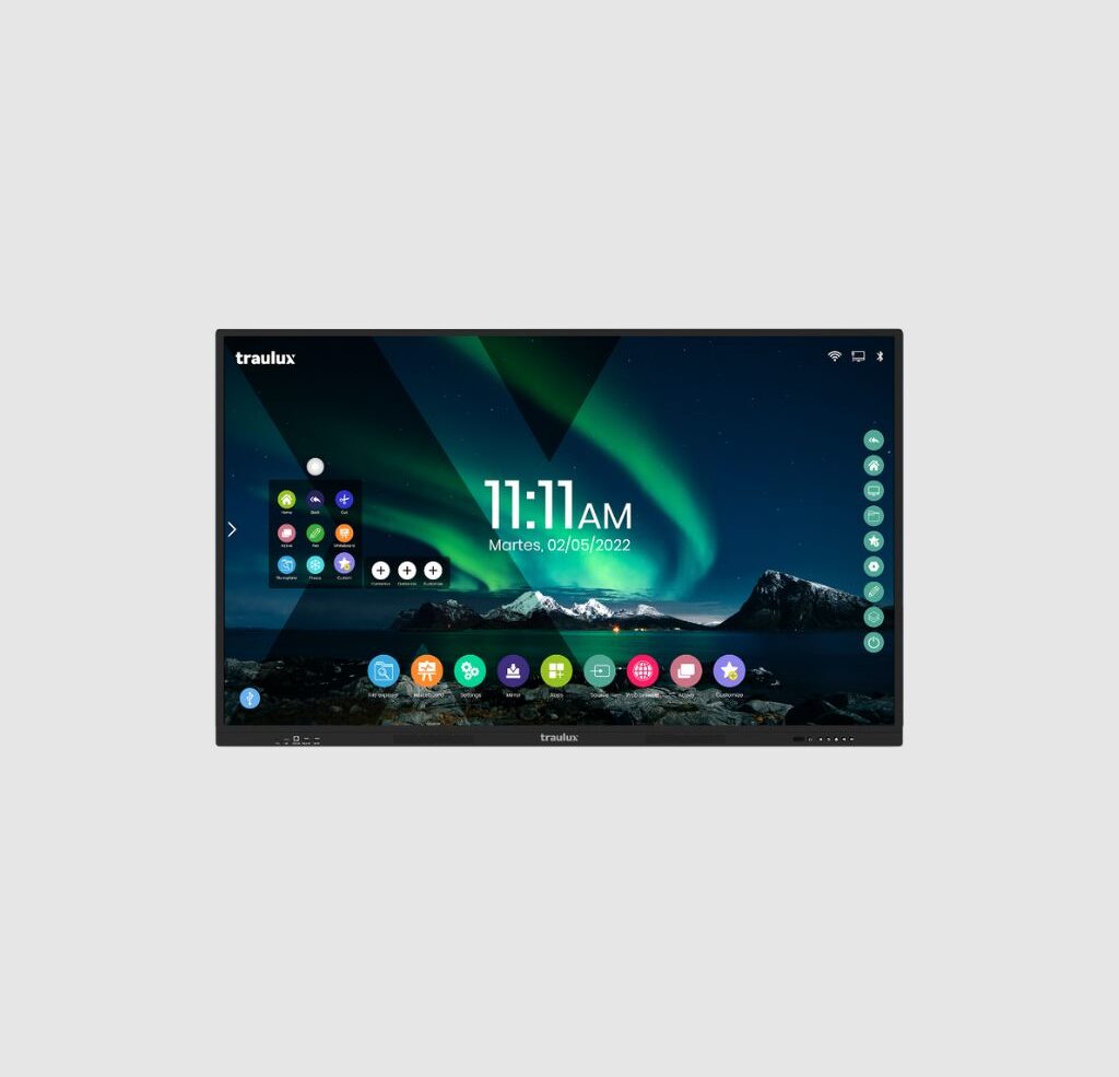 Traulux 75″ Pantalla Interactiva All in One Interactive Display