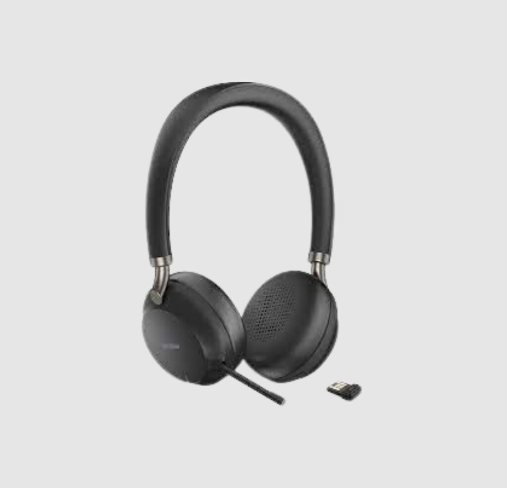 Yealink BH76 Teams Black USB-A - Auricular Inalámbrico para Microsoft Teams con Conexión USB-A en Color Negro.