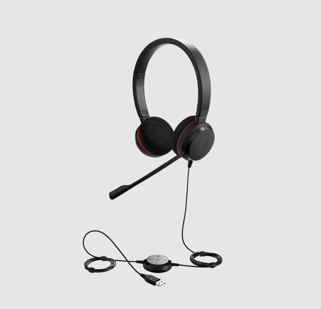 Jabra Evolve 20 Duo MS Stereo Auricular UC