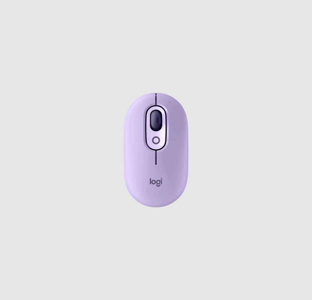 Mouse Logitech POP Inalambrico-Bluetooth Morado función Emojis