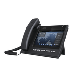 Teléfono IP Ejecutivo Para 6 Líneas SIP con Video Conferencia HD720, Pantalla Multi-Touch, Voz HD y Conferencia de 10 vías con Soporte Para PoE