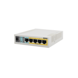 (RB260GSP) Switch Mikrotik 5 puertos PoE (Pasivo) (1in/4out) Gigabit Ethernet y 1 SFP