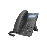 Teléfono IP empresarial para 2 lineas SIP con pantalla LCD 128 x 48 Px y conferencia de 3 vías, PoE