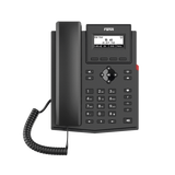 Teléfono IP empresarial para 2 lineas SIP con pantalla LCD, Códec Opus, conferencia de 3 vías, PoE.
