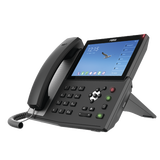 Teléfono IP Android Empresarial para 20 lineas SIP, pantalla táctil, Wi-Fi y Bluetooth, PoE, hasta 112 botones DSS, puertos Gigabit, soporta recepción de video.